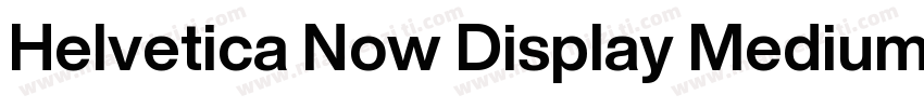 Helvetica Now Display Medium字体转换
